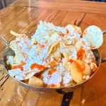 Chips with panela cheese